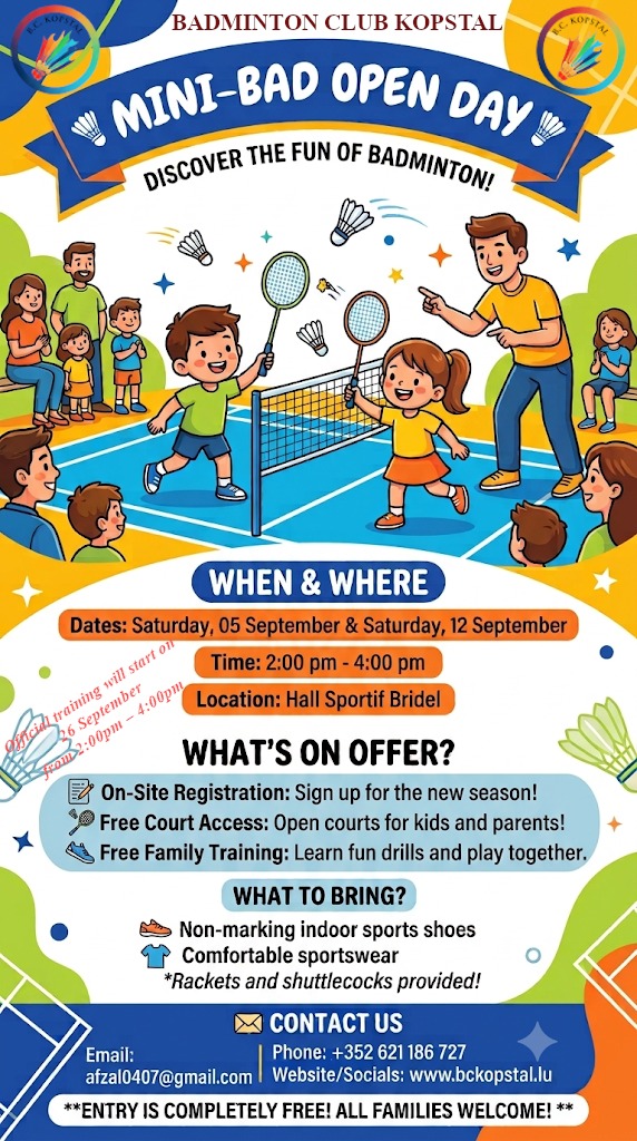 MINI BAD OPEN DAY !!